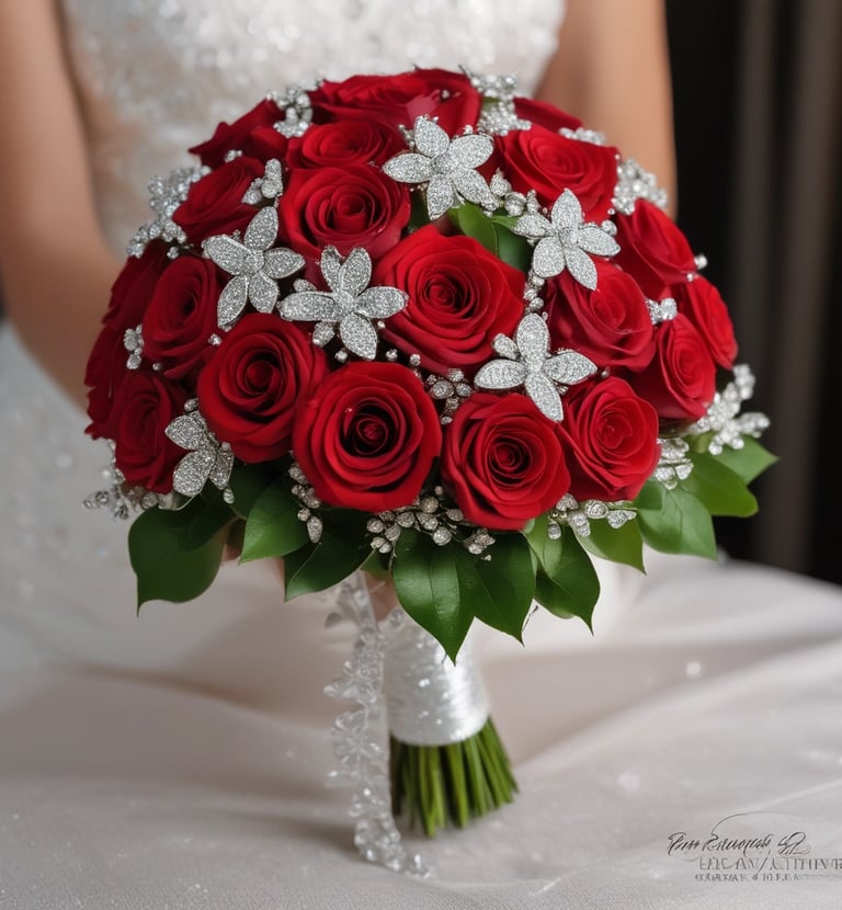 Close-up of a vibrant bouquet featuring a mix of roses and lilies in soft pastel colors.