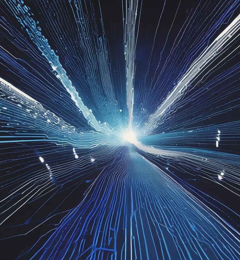 An ultra-thin futuristic font interface glowing softly on a sleek console with neon glitch-motion overlays and interactive HUD elements