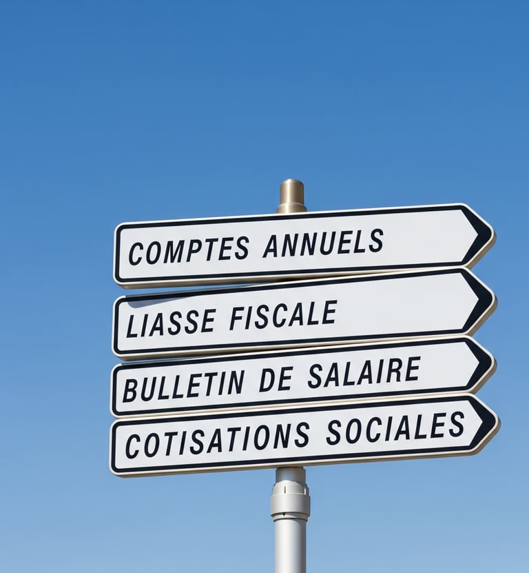 panneaux montrant les différentes obligations légales