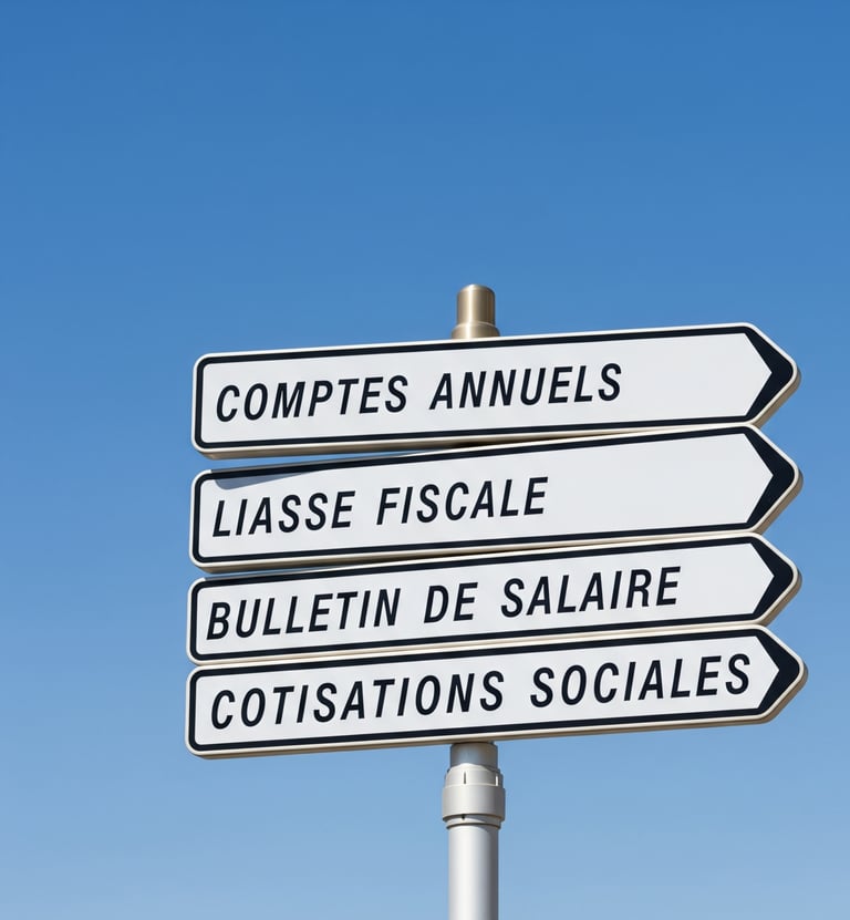 panneaux montrant les différentes obligations légales