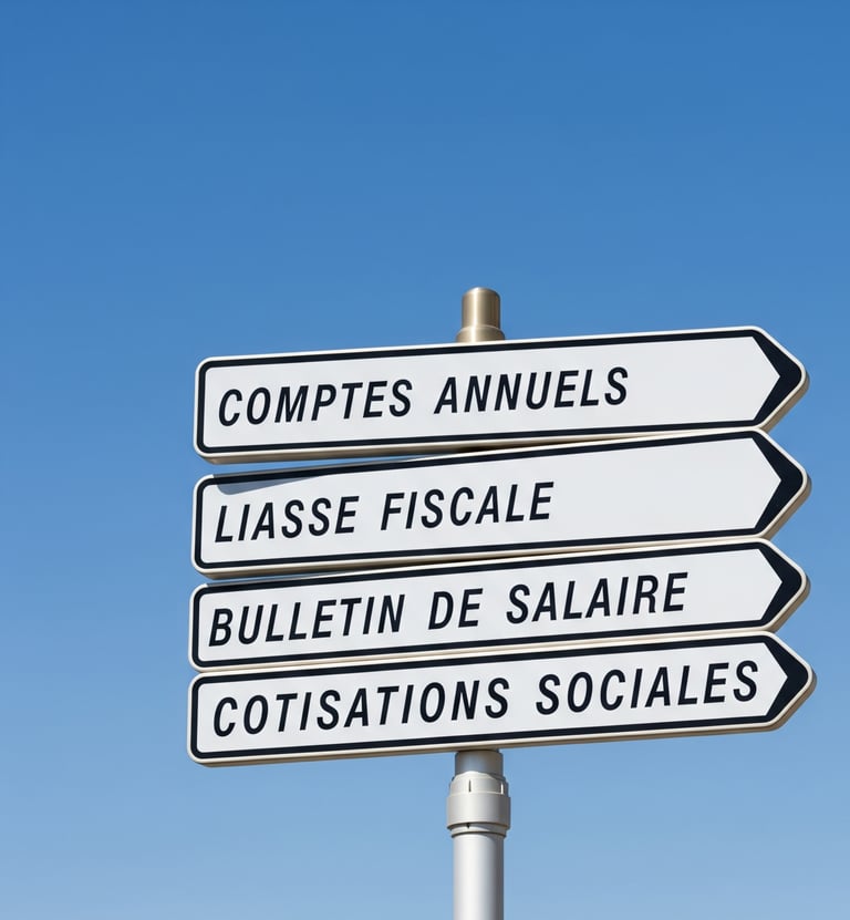 panneaux montrant les différentes obligations légales
