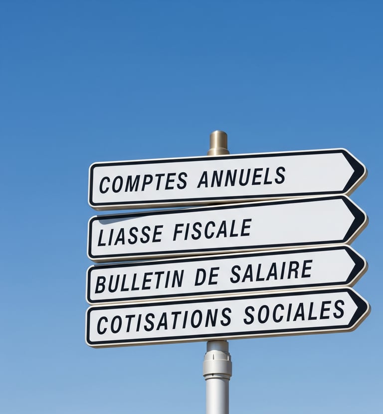 panneaux montrant les différentes obligations légales