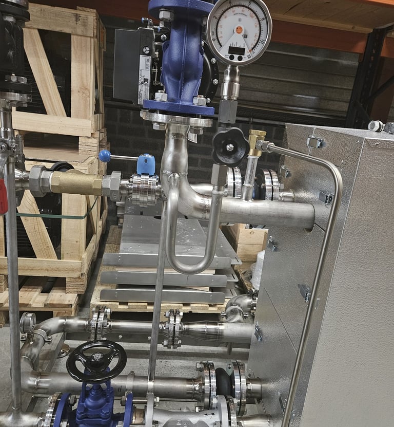 stainless steel pipe welding, tig welding, montage