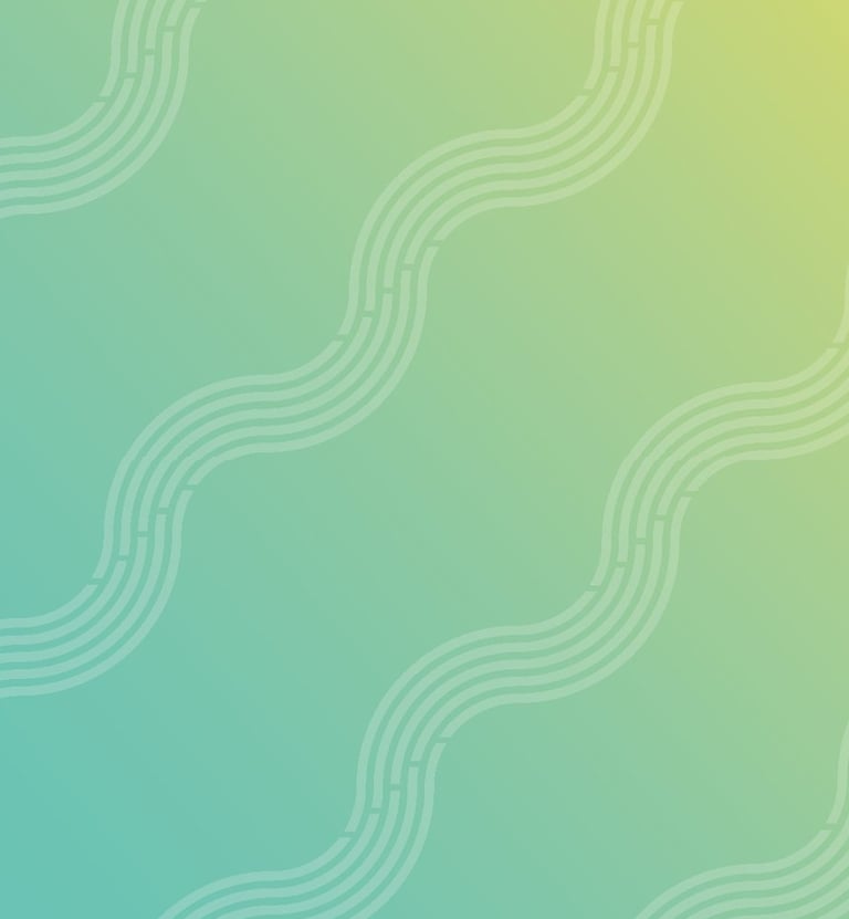 a poster of a colorfully colored background with wavy lines