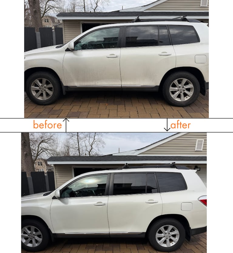 Exterior Before and After