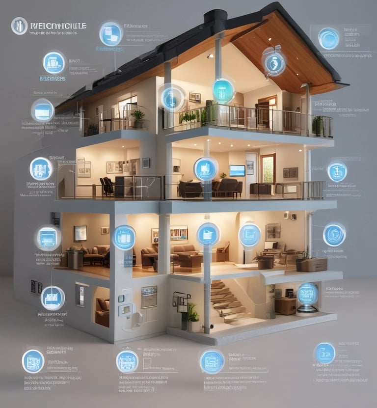 An industrial setting with exposed electrical equipment housed against a brick wall. The equipment consists of various transformers, circuit breakers, and wiring, enclosed within metal racks. A warning sign in a triangle is prominently displayed, indicating high voltage, and is written in Chinese. The scene has an abandoned and slightly rustic feel, with some rust and overgrown plants visible.