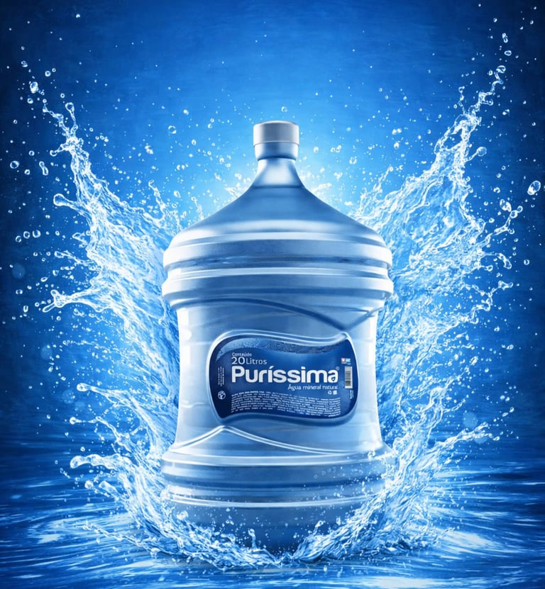 Galão de água mineral Puríssima de 20 litros com entrega em Primavera do Leste - MT