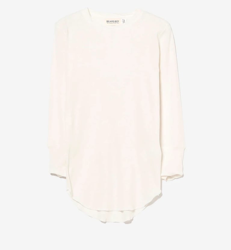 ribbed crew neck t-shirt