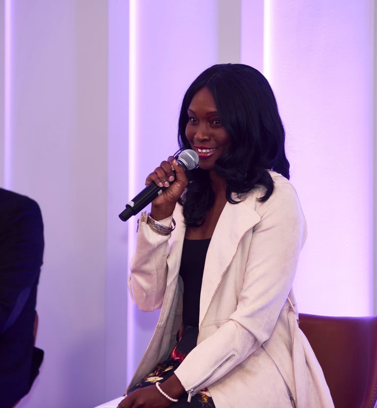 Beatrice Adenodi speaks at RSP event panel