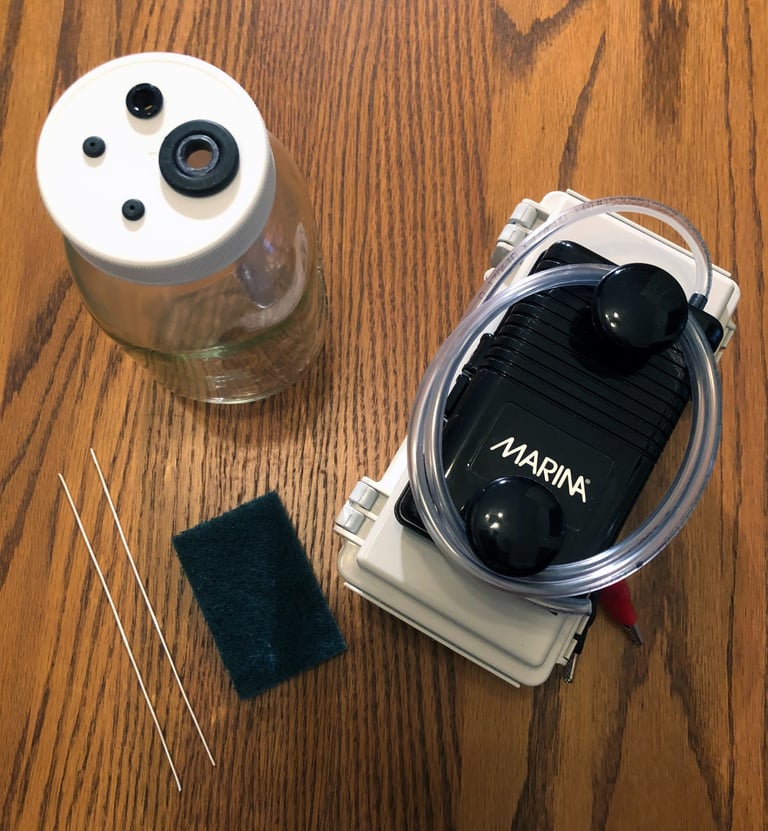 our 27-volt battery-powered small-particle colloidal silver kit