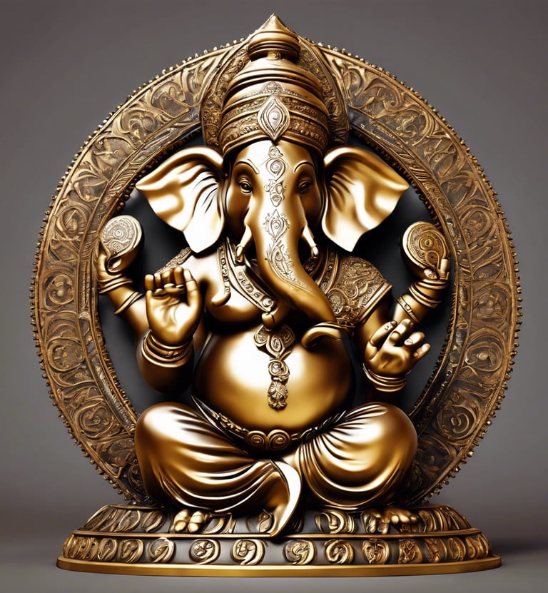brass idol of ganesha