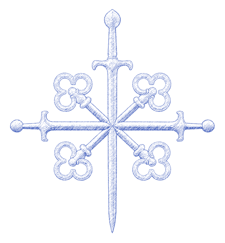 VIVJAN PRENDI LOGO SPADA FIORI 