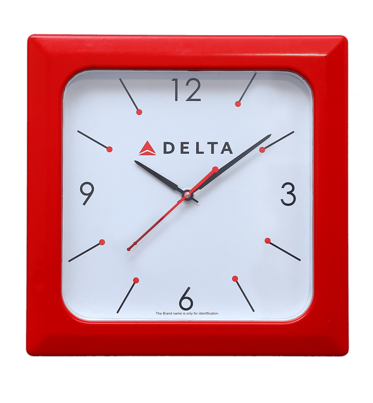 Square 11 inch wall clock