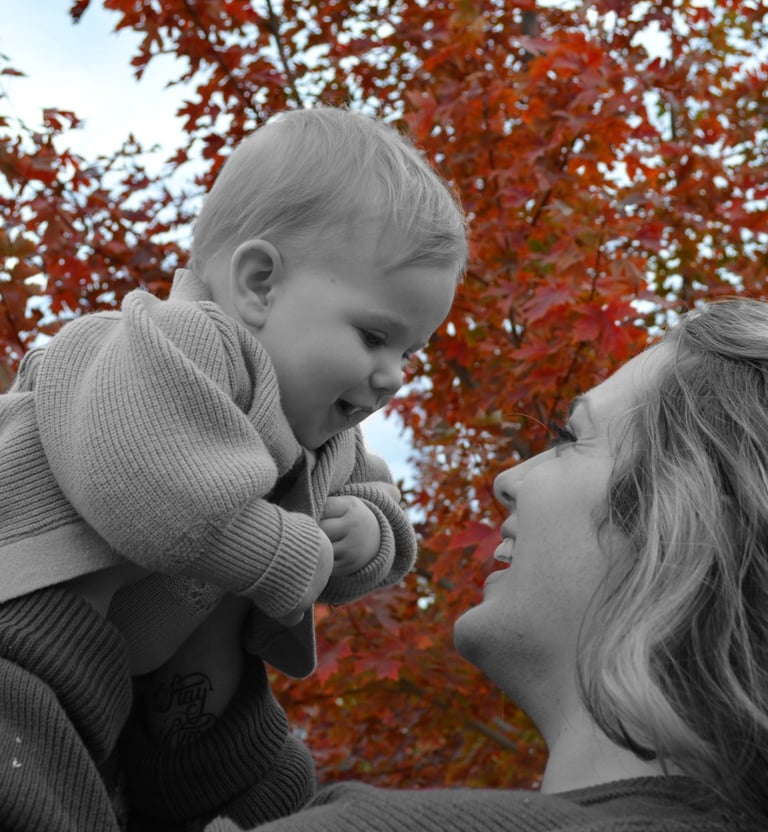 Family Portrait Example featuring additional editing.