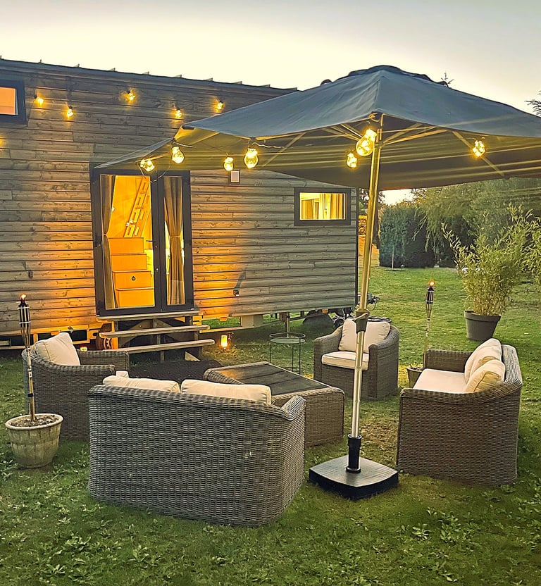 Ambiance extérieure Tiny-house Saignon (Luberon)