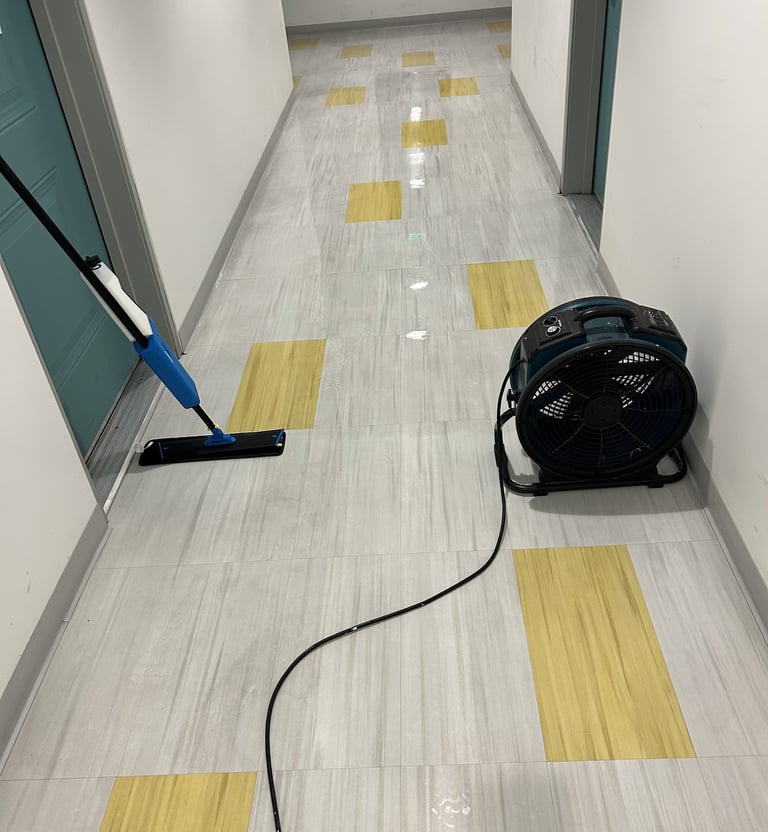 Cleaned Hallway floors Orange County