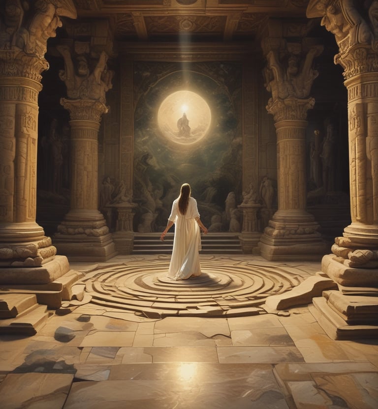 Calm water surface with gentle ripples illustrating healing energy.