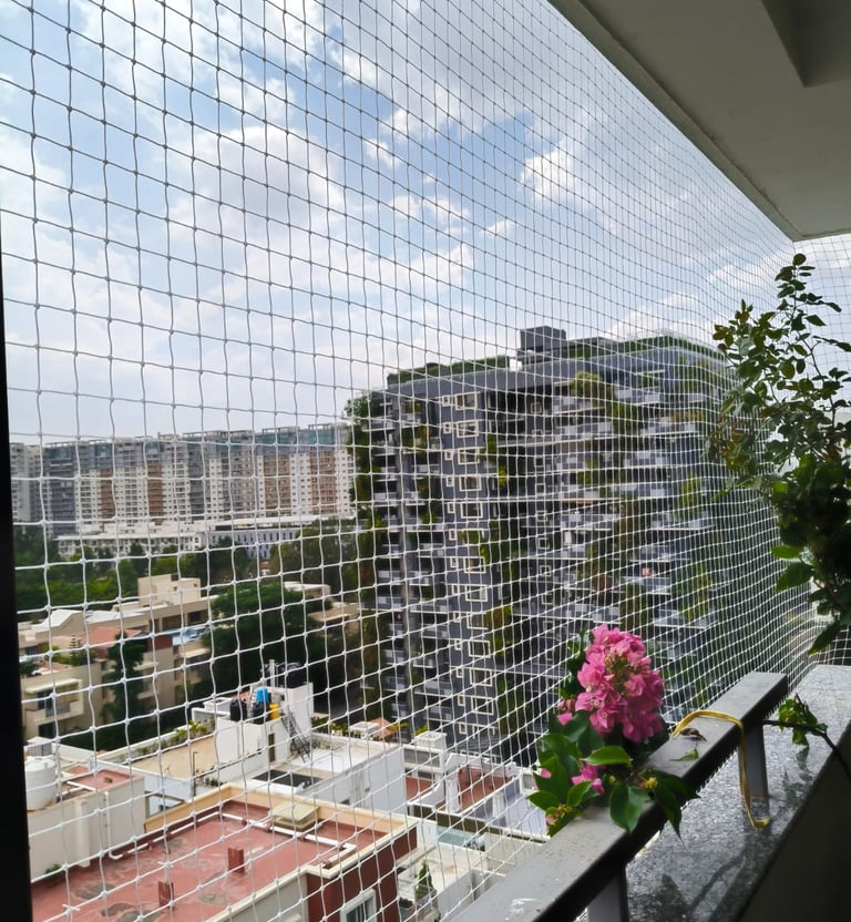 Balcony safety nets in nagarbhavi