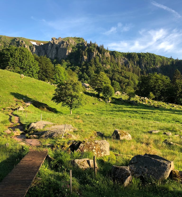 magnifique site du Frankenthal dans Réserve naturelle nationale de Frankenthal-Missheimle , authentique, sentier des roches 