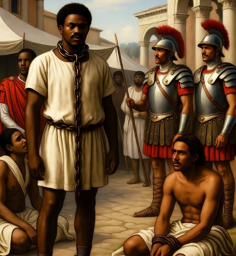 esclavos imperio romano. Generada con IA