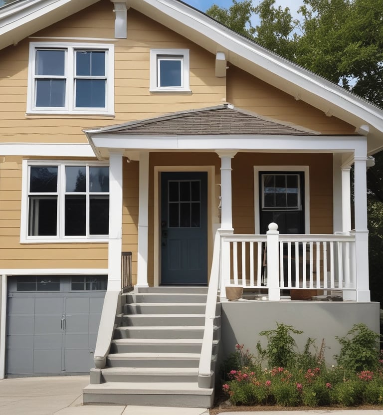 A modern and stylish interior space with a minimalist painting on the wall. The painting features a woman wearing sunglasses with abstract brush strokes. Below the painting is a metal cabinet with a perforated design. On top of the cabinet, there is a decorative orange glass candle holder and a potted plant with variegated leaves. A tall potted cactus stands next to the cabinet, and beige curtains frame the window.