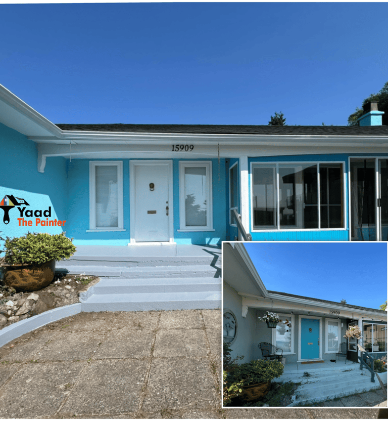 Exterior house painting in Whiterock