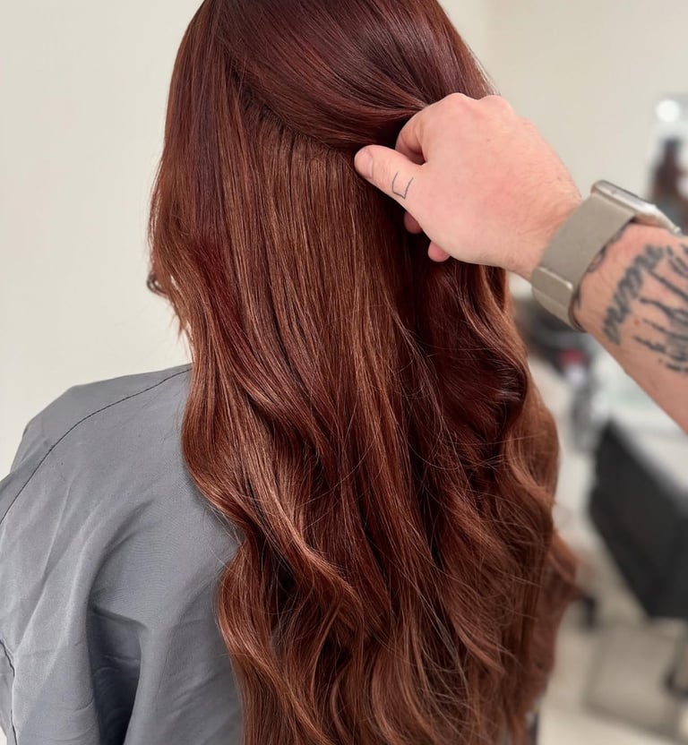 hair extensions by MA SALON & Hair Lab UK