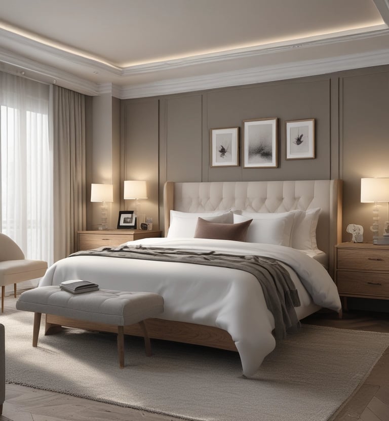 blue and white striped round textile