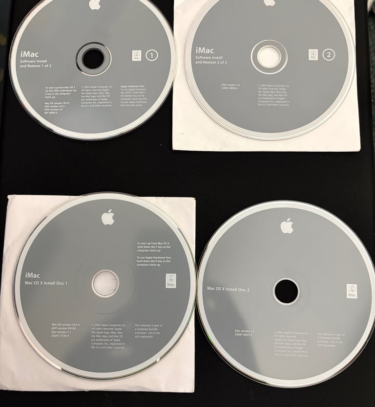 iMac Original Apple Install Media 10.4 Tiger