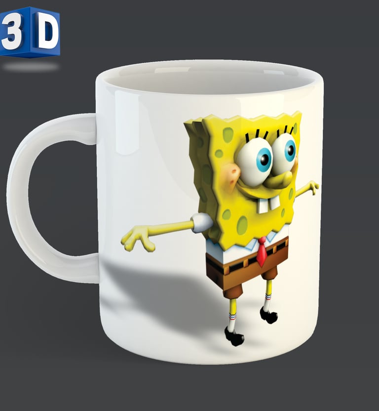 a cartoon sponge spongebob with a cartoon character