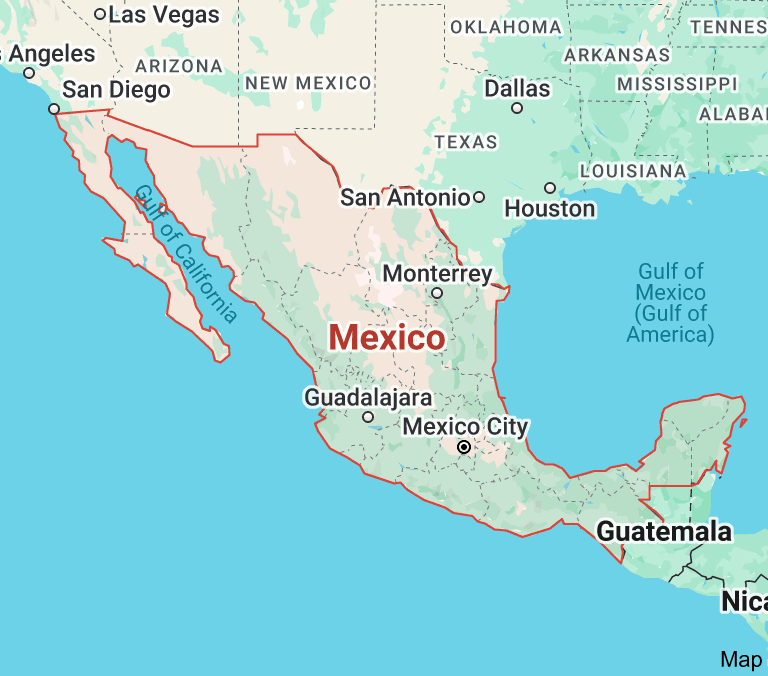 Map of Mexico