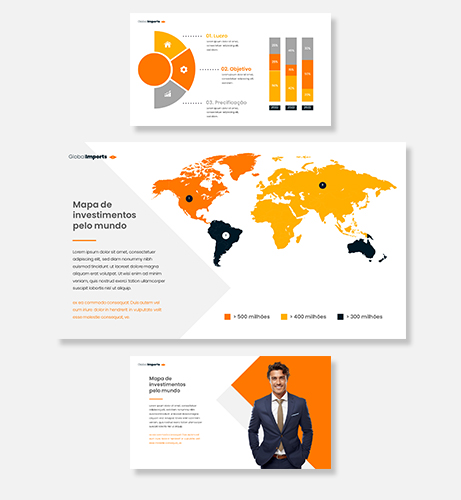 a man in a suit and tie is shown in this presentation presentation