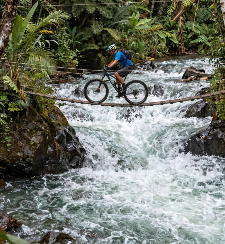 Coverage of mountain bike race across Costa Rica