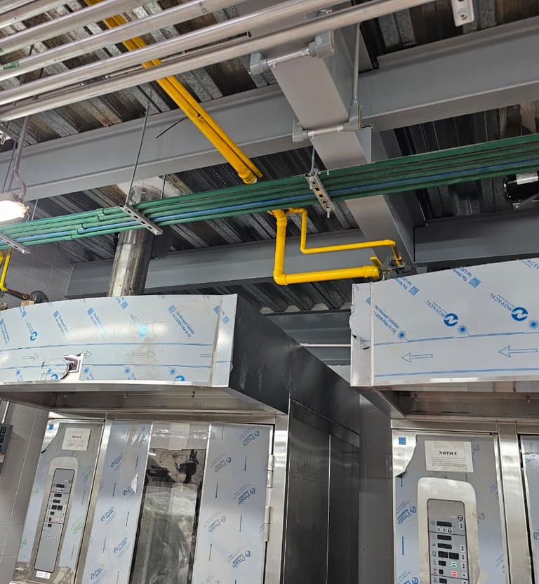 Instalación de líneas de abastecimiento de Gas Lp para Hornos Industriales