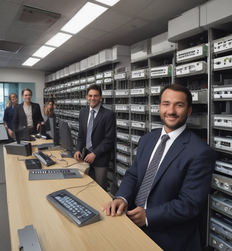 black corded electronic device