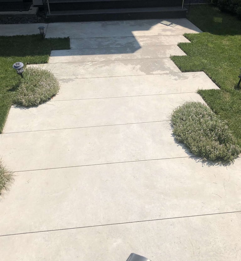 clean defined lawn