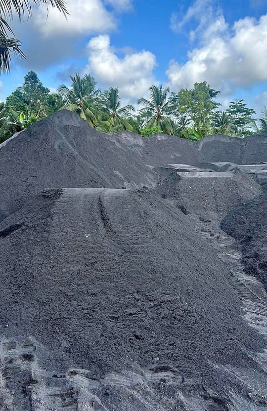stock pile pasir lumajang