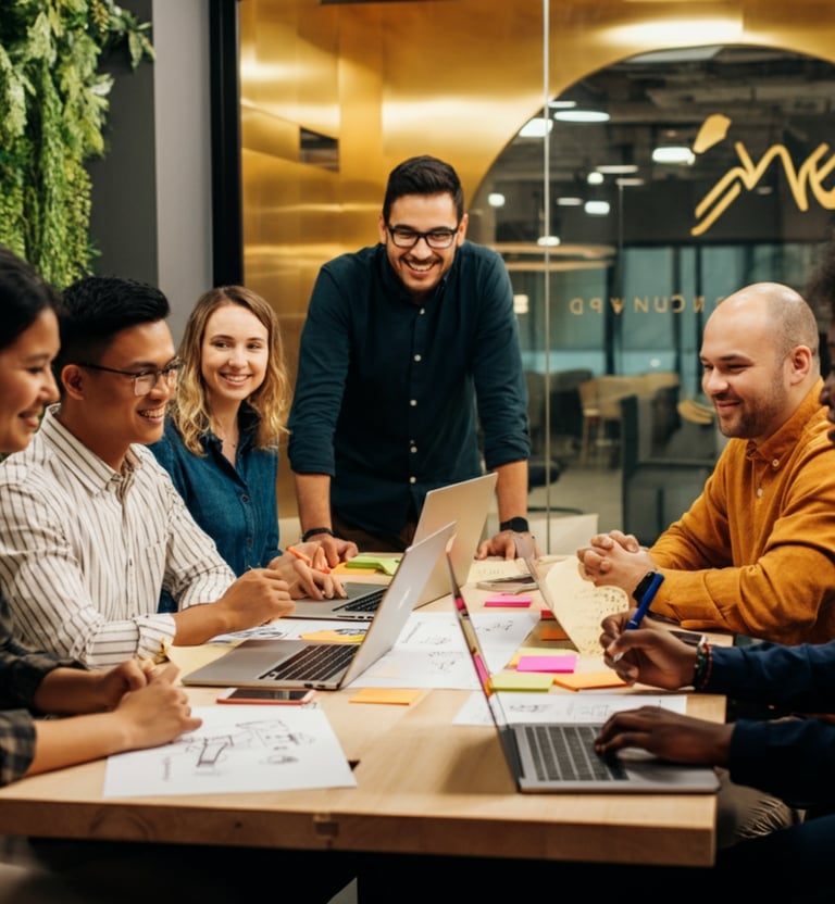 Verve Phoenix workspace showcasing diverse professionals 
