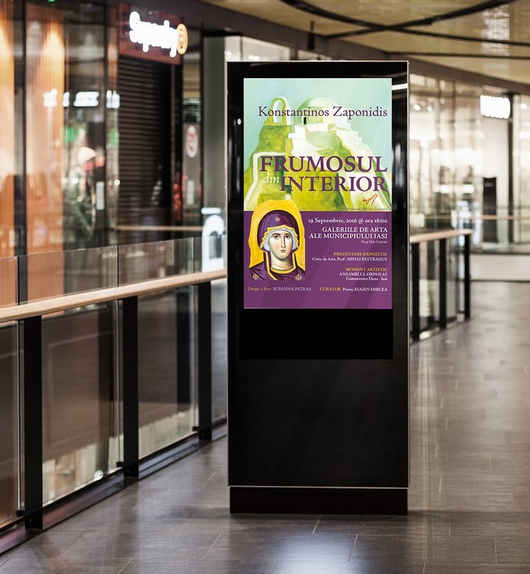 poster design for a painting exhibition