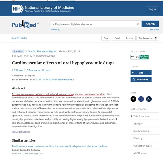 glipizide, diabetic lowering drug can a cause cardiovascular disease over the long term side effects