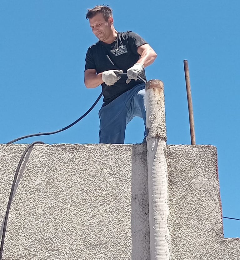 destapaciones de bajadas cloacales y Pluviales