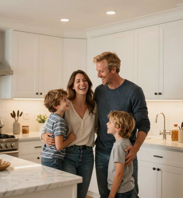 Benjamin Hernandez assembling a custom rolling craft table efficiently in a bright, organized workshop.