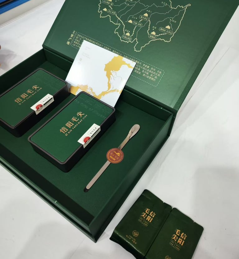 Xinyang Maojian green tea leaves