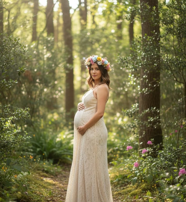 Vestido de maternidad Blanco