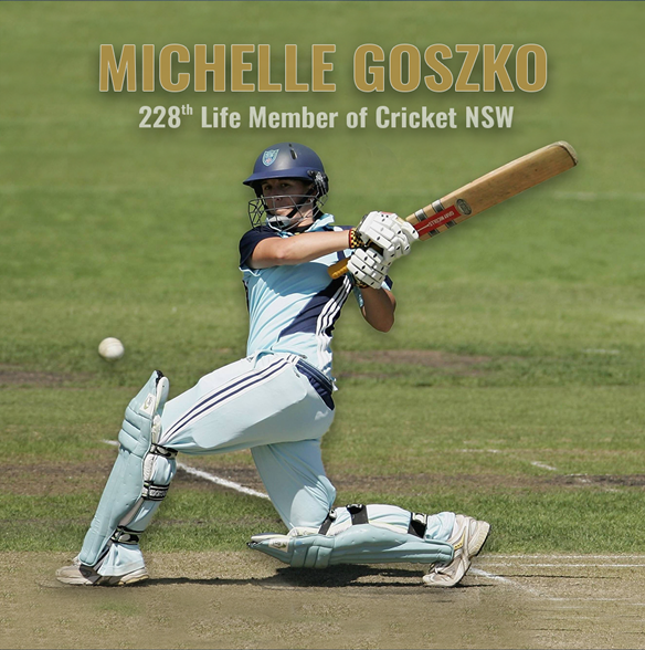 Michelle Goszko awarded Life Membership of Cricket NSW