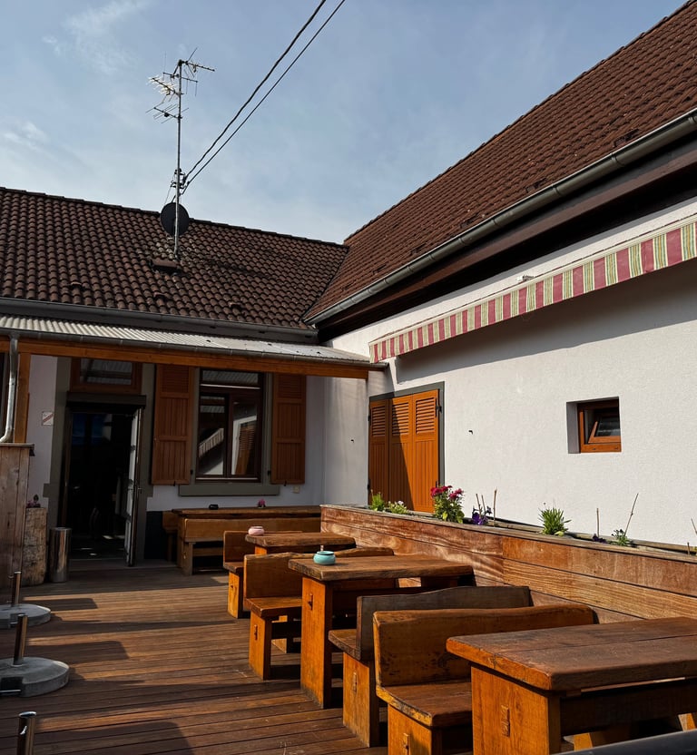 terrasse du bar "Au Tigre"