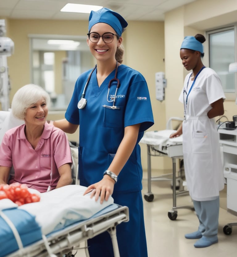 A team of carers collaborating attentively during a morning briefing at a mental health institution.