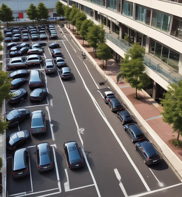 A concrete building under construction with multiple floors is visible. Rebar protrudes from the top, indicating ongoing construction work. A red metal fence surrounds the site, indicating a restricted area. The sky is overcast, adding a neutral tone to the scene.
