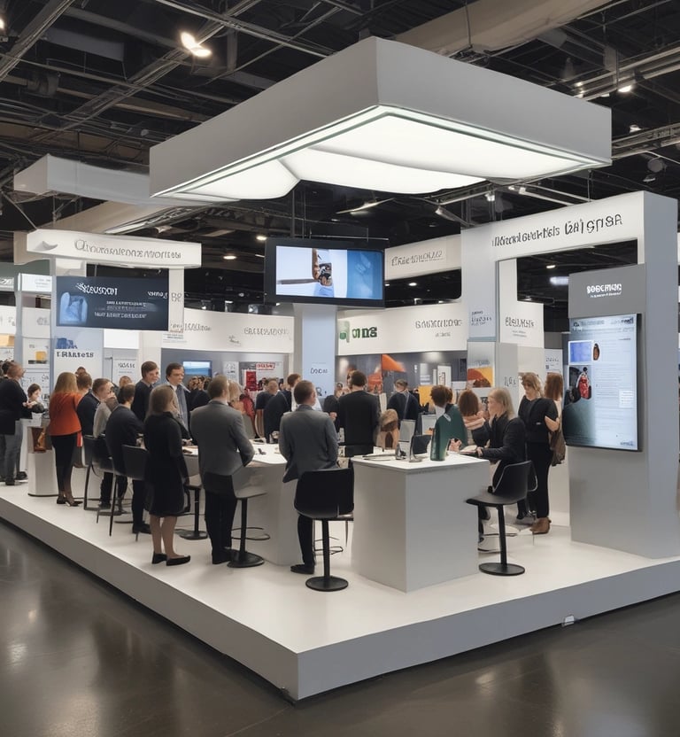 An engaging photo of the Melaka Resources team at a trading event.