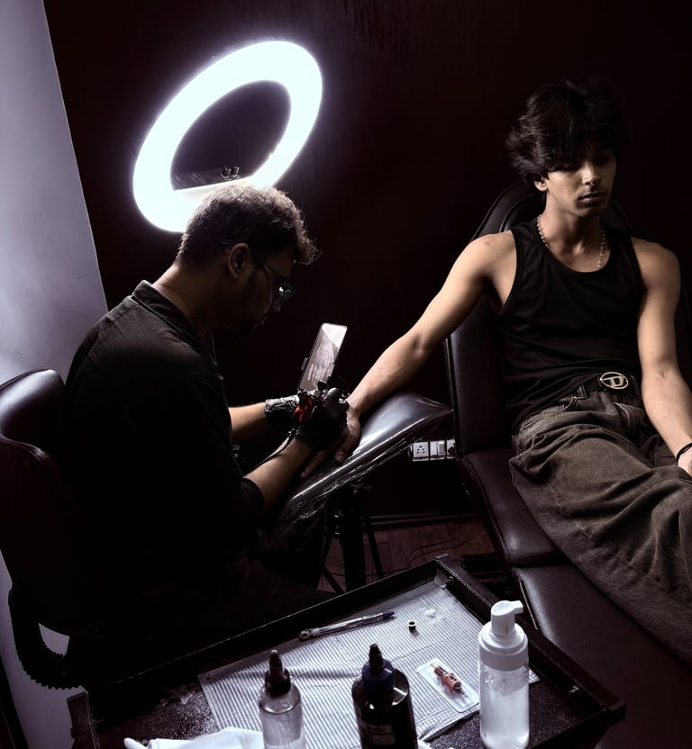 navi mumbai best tattoo studio in kharghar tattoo artist omkar patil